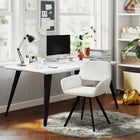 Homy Casa - Ensemble de 2 chaises pivotantes d'accueil pour bureau - Tissu beige-Fonction pivotante à 360° pour plus de flexibilité.