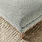 Modway - Roscoe Tissu Ottoman - Brume-Capsules de pied non marquées