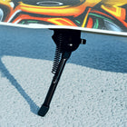 Qaba - Trottinette avec hauteur réglable, grande roue de 200 mm - blanc-Convient aux surfaces en herbe, gravier et ciment 