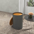 HOMCOM - Tables gigognes - gris-Couleur : Bois naturel, Gris 