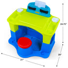 Simplay3 - Bureau artistique créatif pour enfants-Poches facilement accessibles pour les fournitures