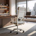 Zuo - Jett High Back Chaise de bureau - Gris pâle-Dimensions: 26,0 po L x 26,0 po L x 50,8 po H