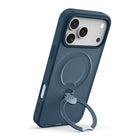 AXS - PROShield Stand MagSafe Compatible Apple iPhone 17 Pro Max - Bleu-Pied rotatif à 360° pour visionnement en mode portrait ou paysage