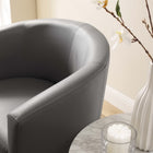 Modway - Divulge Fauteuil et ottoman - Gris-Ottoman de rangement libre rangé