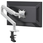 ShoppingAll - Bras De Moniteur Haut De Gamme À Fixation De Bureau Pour Un Écran, Blanc-ressort mécanique: réglage fluide et maintien stable