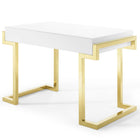 Modway - Ring Bureau - Or Blanc-Bureau minimaliste