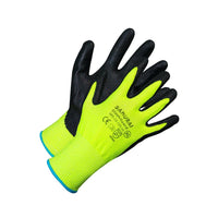 Forcefield - "Samurai Slash Guard" Niveau 5 Gants résistants à couper - petit - noir / vert-Résistant à couper, nitrile, composite HPPE