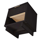 Manhattan Comfort - Table de nuit moderne Granville 18,11" à 1 tiroir - Noir - Lot de 2-Garantie limitée du fabricant de 30 jours