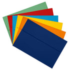 JAM Paper - Enveloppes d'invitation colourées A10 avec fermeture autocollante à décoller et coller - 6 x 9 1/2 - couleurs primaires assorties - 150/paquet-Quantité : L'assortiment comprend 25 enveloppes de chaque couleur, pour un total de 150 enveloppes