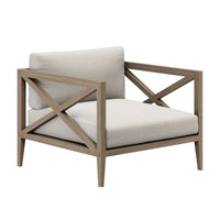 Modway - Northlake Terrasse extérieure Teck Fauteuil, Caillou-Construction robuste en bois de teck