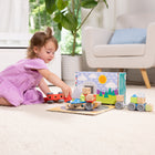 Melissa & Doug - Coffret de jeu Blockables Véhicules de 54 pièces-Une excellente idée cadeau pour les filles et les garçons de 2 à 7 ans, pour un jeu pratique, créatif et sans écran.