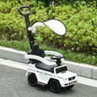 Aosom - Mercedes-benz g350 licensed toddler sliding car - white-Volant mobile avec klaxon pour un effet réaliste et amusant 
