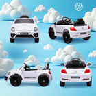 Qaba - Voiture RC électrique pour enfants Volkswagen Beetle sous licence 12V - blanc-Conduite manuelle par l’enfant ou contrôle à distance par les parents 
