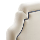 Modway - Magnolia Taille Velvet Performance Résistant aux Taches Tête de lit King Size - Albâtre-7