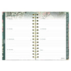 Blueline - Agenda Hebdomadaire/Mensuel - 8 po H x 5 po l - Motif Verdant - Anglais-Présentation hebdomadaire lignée