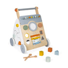 Janod - Doux Cocon - Trotteur Multi-Activités pour Bébé-Comprend 9 activités comme un circuit métallique, un labyrinthe et un xylophone.