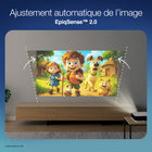 Epson - Projecteur style de vie personnel HD intégrale Lifestudio Pop avec technologie Sound by Bose - Blanc-Solution parfaite pour les soirées de jeux - expérience de jeu fluide et réactive sur grand écran de 3,8 m (150 po) pour des courses épiques, des batailles coopératives et plus encore