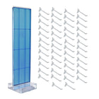 Azar - Présentoir de sol à panneau perforé Studio Base - 60 po x 17 po - Bleu-Comprend un porte-enseigne en T qui peut être fixé au sommet du présentoir à panneau perforé