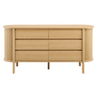 Modway - Cadence 6 tiroirs Courbe Commode, Chêne-7
