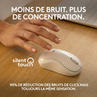 Logitech - M240 Silent Souris sans fil - Blanc cassé-Longue durée de vie de la batterie : Jusqu’à 18 mois d’autonomie avec la fonction de mise en veille automatique économe en énergie permettant d’espacer les changements de piles (2)