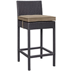 Modway - Convene 4 pièces Terrasse extérieure Coffret de pub - Espresso Moka-Cadre en aluminium revêtu de poudre