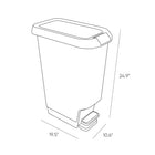 Curver - 42l Alto Poubelle-C’est aussi un élément attrayant qui contribue à la conception globale de votre cuisine, de votre bureau ou de votre salle de bains