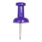 JAM Paper - Punaises colourées - violettes - paquet de 100-Quantité : 100 punaises | Punaises durables et réutilisables conçues pour une tenue solide et durable