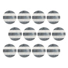 Maxwell & Williams - Collectif de Sous-verre Ronde Gris Anthracite/Blanc Marbre Sous-verre - Paquet de 12-Fabriqué en céramique résistant à la chaleur