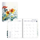 Blueline - 2027 agenda mensuel 14 mois avec reliure à double spirale – 11 po x 8 1/2 po – floral dramatique-Agenda de 14 mois, de décembre 2026
à janvier 2028