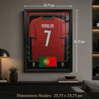 Frameworth - Coupe du Monde FIFA 2026 Officielle Portugal Cristiano Ronaldo Cadre Réplique de Maillot - 25,75 po x 33,75 po-6