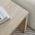 Modway - Mirella Faux travertin Table d’appoint - Travertin-Assemblée requise