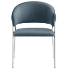 Modway - Nella Rembourré Performance Velvet Chaise à manger Ensemble de 2 - Cadet Blue-9