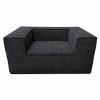 Exform - Fauteuil SLOANE Sofa-In-a-Box une place avec accoudoir - Noir-Canapé une place, canapé minimaliste modulaire