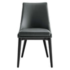 Modway - Viscount Cuir végane Chaise à manger - Gris-Assemblée requise