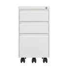 Ceha - Piètement mobile, série MDG, tiroirs boîte-boîte-classeur, blanc signalisation-Classement polyvalent : Tiroirs 100 % extractibles acceptant les dossiers format lettre ou légal pour un accès facile.