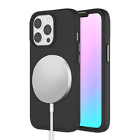 AXS - PROTech coque anti-choc avec bordures surelevees et une durabilite militaire pour Apple iPhone 13 Pro, Noir-Resistant aux chocs