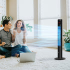HOMCOM - Ventilateur tour sur pied 46 po H pour la maison avec oscillation et minuterie 12H - noir-Fonction d’oscillation à 70 degrés pour diriger précisément le flux d’air là où vous en avez besoin 