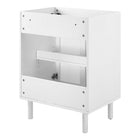 Modway - Calla 24" perforé Métal Armoire de toilette de salle de bain (lavabo non inclus) - Blanc-Assemblée requise