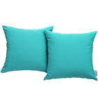 Modway - Convene 2 pièces Terrasse extérieure Ensemble d’oreillers - Turquoise-Résistance à l’eau et aux UV