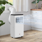 HOMCOM climatiseur portable 8 000 BTU avec minuterie pour pièce de 345 pi² - blanc-2 vitesses et une plage de température de 59°F à 88°F 