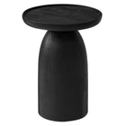 Modway - Holloway Manche Bois Table d’appoint - Noir-Arrivée entièrement assemblée