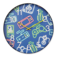 Monarch Specialties - 9104 Horloge Murale Juvénile Rond de 18" - Visage Multicolore/Cadre Blanc-Égayez une pièce avec cette superbe horloge murale ronde de 18 pouces au cadran multicolore, conçue pour attirer l'attention et rehausser la décoration moderne des espaces destinés aux jeunes