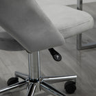 Vinsetto - Chaise de bureau pivotante sans accoudoirs - grise-Hauteur d’assise réglable pour s’adapter à votre bureau et à vos habitudes d’assise