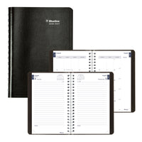 Blueline - Agenda Scolaire Quotidien/Mensuel D’Août À Juillet Couverture Souple - 8 po H x 5 po l - Noir - Anglais-12 mois, d’août à juillet