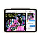 Apple - iPad 11 po, Écran Liquid Retina, Wi-Fi, Puce A16, 256 Go, Rose-Apple pencil et magic keyboard folio: Jumelé à l’Apple Pencil (USB-C), iPad devient une planche à dessin immersive et un bloc-notes aux capacités phénoménales. Le Magic Keyboard Folio présente un design deux pièces polyvalent, avec clavier amovible et couverture arrière qui se fixent magnétiquement à iPad. L’Apple Pencil (1re génération) est aussi compatible avec iPad. 