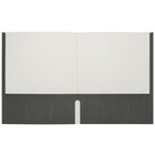 Staples - Porte-document à deux pochettes - format lettre - noir-Peut contenir jusqu'à 100 feuilles de papier de format lettre (50 par pochette)