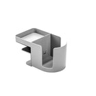 Deflecto - Porte-gobelet pour bureau assis-debout - gris-Porte-gobelet avec compartiment de rangement amovible pour contenir les boissons et prévenir les renversements