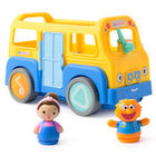 Ms. Rachel - Mon premier bus d'apprentissage - Paquet de 2-Musique et mouvement : Installez Ms. Rachel à l'avant pour l'écouter chanter « Wheels on the bus » et entendre plusieurs effets sonores, puis installez Herbie à l'arrière et regardez-le monter et descendre lorsque vous faites avancer le bus