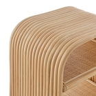 Modway - Eve Rotin naturel courbé Table d’appoint - Naturel-7