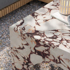 Modway - Valen Intérieur - Terrasse extérieure Béton voûté Table basse - Marbre rouge-Conception intérieure et extérieure
